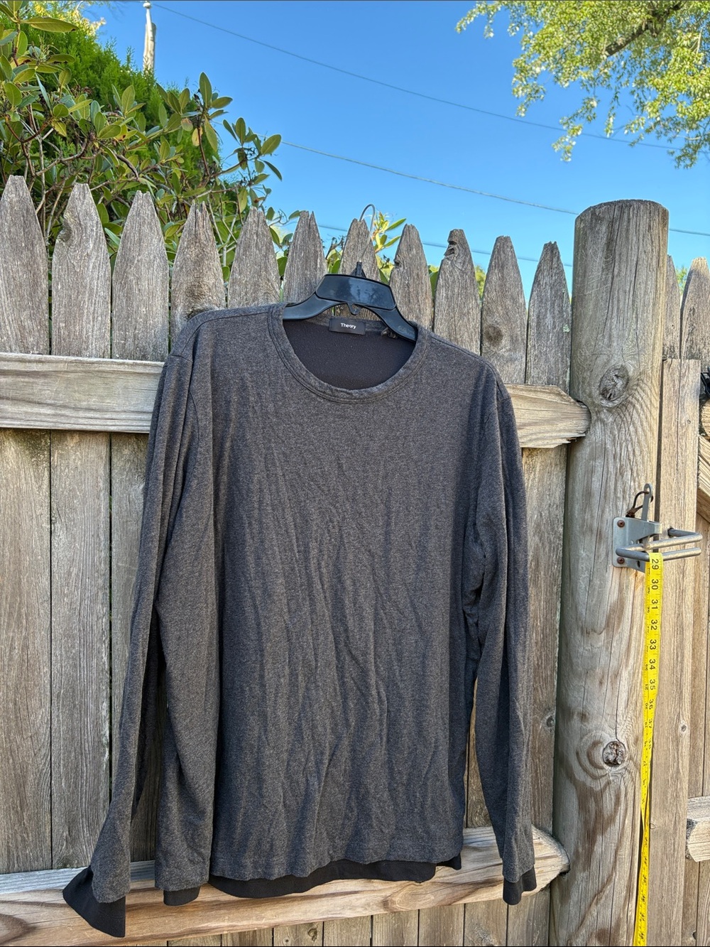 Theory XL double lined Pima cotton long sleeve!